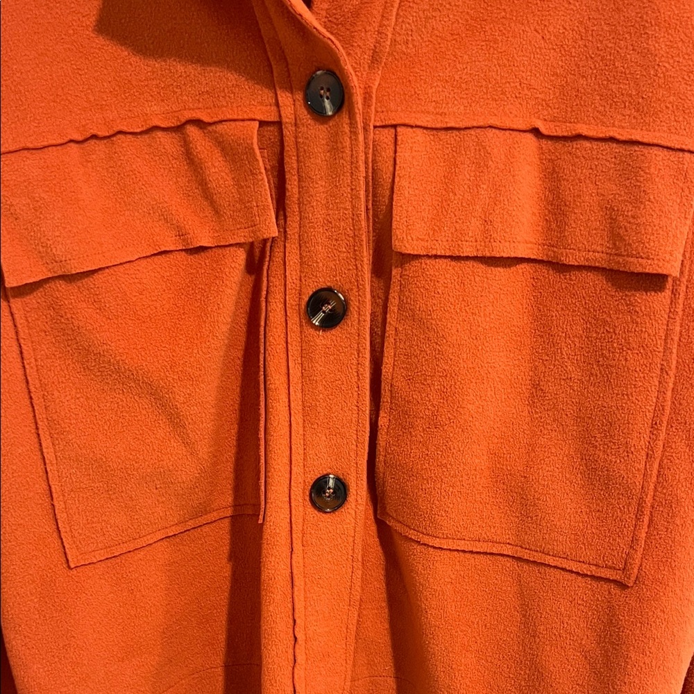 Orange Utility Jacket - Picture 2 of 5